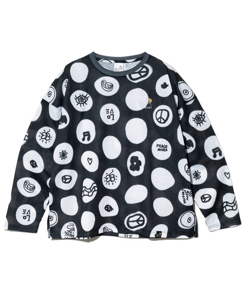 go slow caravan(ゴースローキャラバン)の「ガラガラ ロングスリーブTEE W(Tシャツ/カットソー・レディース・パープル系その他/ブラック系その他2/アイボリー/オレンジ/ブラック・FREE)」の20枚目の写真
