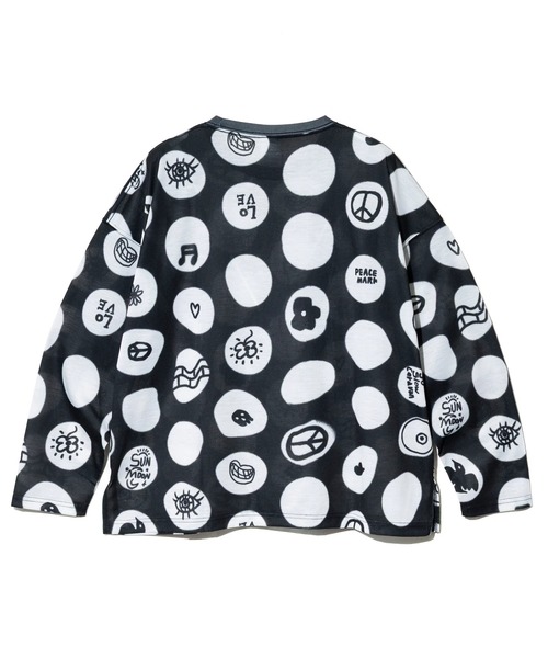 go slow caravan(ゴースローキャラバン)の「ガラガラ ロングスリーブTEE W(Tシャツ/カットソー・レディース・パープル系その他/ブラック系その他2/アイボリー/オレンジ/ブラック・FREE)」の21枚目の写真