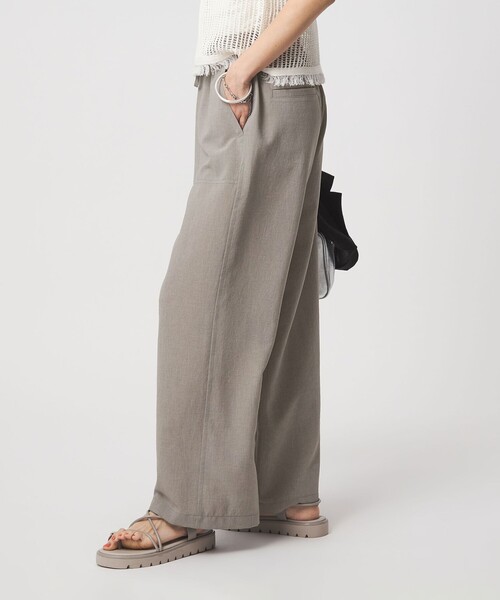 green label relaxing（グリーンレーベルリラクシング）の「［size SHORT/TALLあり］ドライクロスパンツ ストレッチ 吸水速乾 通気性（その他パンツ・レディース・ネイビー/ブラック/ブラウン/ライトグレー・38/36/34/SHORT/TALL/40）」の9枚目の写真