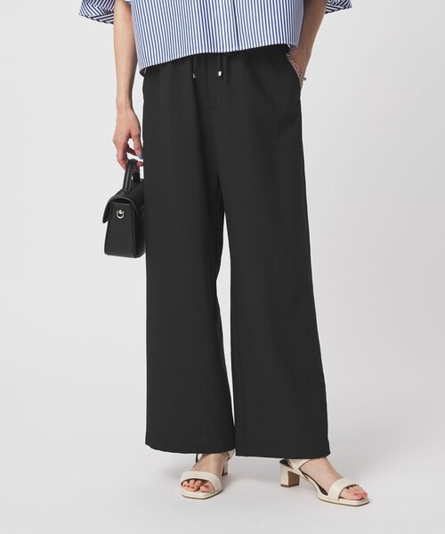 green label relaxing（グリーンレーベルリラクシング）の「［size SHORT/TALLあり］ドライクロスパンツ ストレッチ 吸水速乾 通気性（その他パンツ・レディース・ネイビー/ブラック/ブラウン/ライトグレー・38/36/34/SHORT/TALL/40）」の19枚目の写真