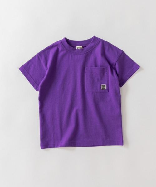 DRC branshes(ディーアールシーブランシェス)の「【WEB限定/DRC】ポケット半袖Tシャツ(Tシャツ/カットソー・キッズ・パープル/その他2/その他1/その他3/オフホワイト/ライム/ブラウン/ブラック・110/120/140/130/100/160/150)」の5枚目の写真