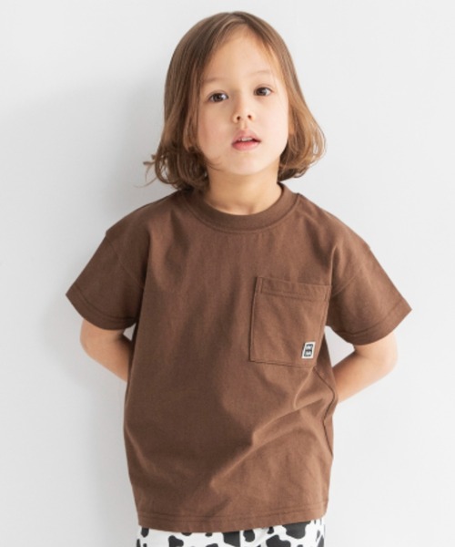 DRC branshes(ディーアールシーブランシェス)の「【WEB限定/DRC】ポケット半袖Tシャツ(Tシャツ/カットソー・キッズ・パープル/その他2/その他1/その他3/オフホワイト/ライム/ブラウン/ブラック・110/120/140/130/100/160/150)」の3枚目の写真