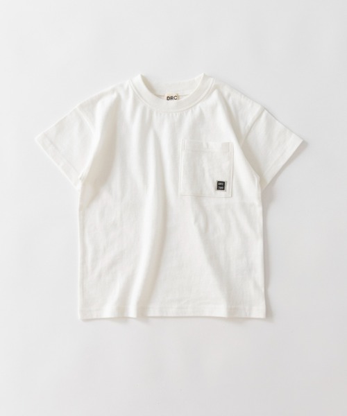 DRC branshes(ディーアールシーブランシェス)の「【WEB限定/DRC】ポケット半袖Tシャツ(Tシャツ/カットソー・キッズ・パープル/その他2/その他1/その他3/オフホワイト/ライム/ブラウン/ブラック・110/120/140/130/100/160/150)」の1枚目の写真