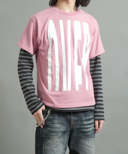 Starting Over(スターティングオーバー)の「ビッグロゴ プリント ショート丈 半袖Tシャツ / クロップド グラフィックT【ユニセックス】(Tシャツ/カットソー・メンズ・ピンク/ブラック/ホワイト・M/L)」の22枚目の写真