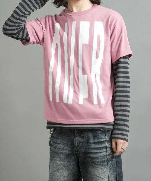 Starting Over(スターティングオーバー)の「ビッグロゴ プリント ショート丈 半袖Tシャツ / クロップド グラフィックT【ユニセックス】(Tシャツ/カットソー・メンズ・ピンク/ブラック/ホワイト・M/L)」の21枚目の写真