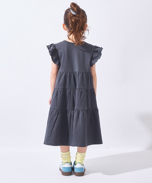ever closet(エバークローゼット)の「ティアードノースリーブワンピース(ワンピース・キッズ・チャコール/ラベンダー/ピンク・90cm/100cm/110cm/120cm/130cm/140cm/150cm)」の6枚目の写真