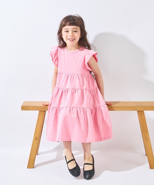 ever closet(エバークローゼット)の「ティアードノースリーブワンピース(ワンピース・キッズ・チャコール/ラベンダー/ピンク・90cm/100cm/110cm/120cm/130cm/140cm/150cm)」の12枚目の写真
