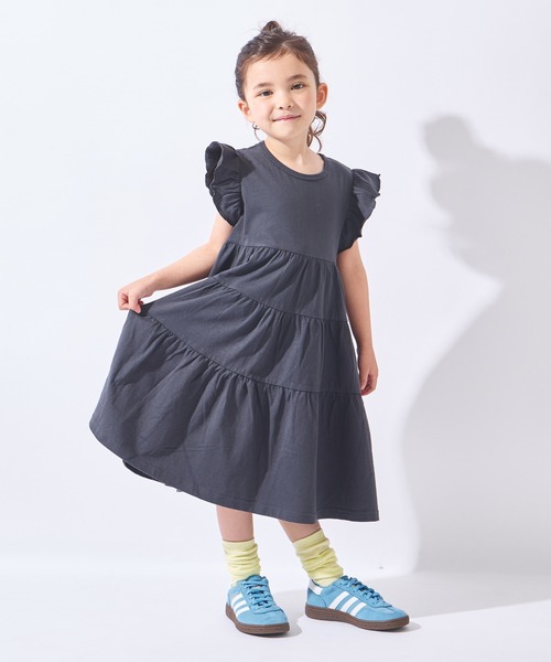 ever closet（エバークローゼット）の「ティアードノースリーブワンピース（ワンピース・キッズ・チャコール/ラベンダー/ピンク・90cm/100cm/110cm/120cm/130cm/140cm/150cm）」の22枚目の写真