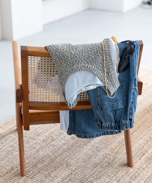 GLOBAL WORK(グローバルワーク)の「ネップヤーンベストSET/660938(ベスト・レディース・ネイビー/ブラック・LARGE/MEDIUM)」の3枚目の写真