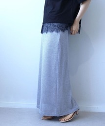 【M/L】【速乾】【セットアップ可】シャーリングメッシュナロースカート