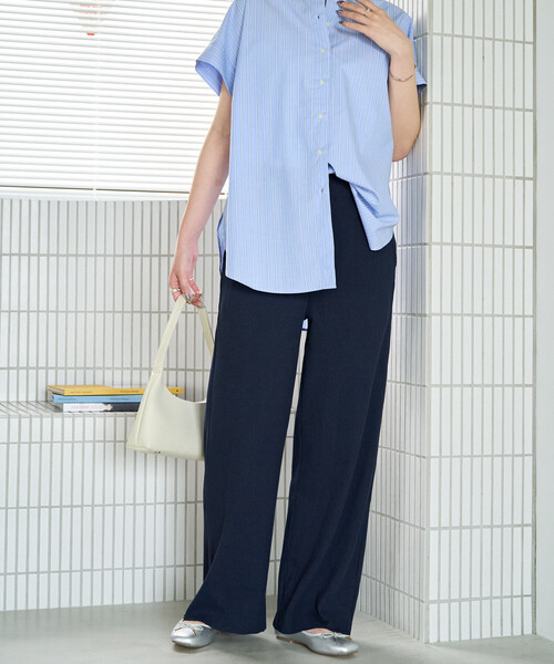 FREAK'S STORE(フリークスストア)の「限定展開 セルフ カット ワイド イージー パンツ(その他パンツ・レディース・ブラック/ブルー/グレー/ナチュラル/ネイビー/レッド/ブラウン・フリ-)」の20枚目の写真
