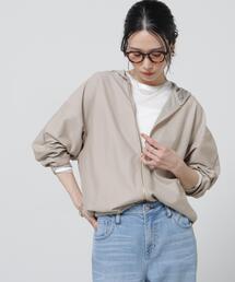 NANO universe | 「Meaningful Continuity」coveross(R)ツイル調冷感プレーティング天竺パーカー(パーカー)