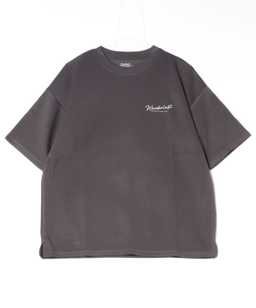 ８(eight)（エイト）の「ワイドシルエット 半袖Tシャツ（Tシャツ/カットソー・メンズ・ホワイト/スミクロ/ブラック・MEDIUM/X-LARGE/LARGE）」の3枚目の写真