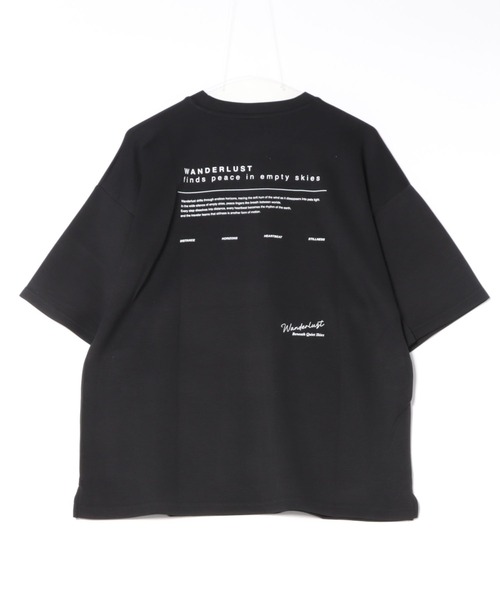 ８(eight)（エイト）の「ワイドシルエット 半袖Tシャツ（Tシャツ/カットソー・メンズ・ホワイト/スミクロ/ブラック・MEDIUM/X-LARGE/LARGE）」の4枚目の写真