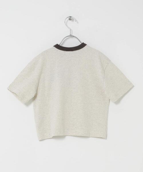 Champion（チャンピオン）の「『別注』CHAMPION×DOORS　リンガー刺繍ロゴTシャツ(KIDS)（Tシャツ/カットソー・キッズ・グレー/ベージュ・105/135/120）」の6枚目の写真