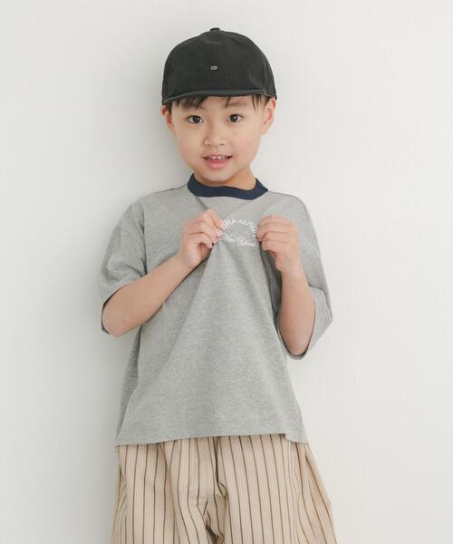 Champion（チャンピオン）の「『別注』CHAMPION×DOORS　リンガー刺繍ロゴTシャツ(KIDS)（Tシャツ/カットソー・キッズ・グレー/ベージュ・105/135/120）」の12枚目の写真