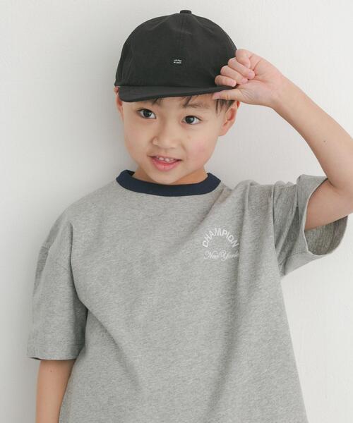 Champion（チャンピオン）の「『別注』CHAMPION×DOORS　リンガー刺繍ロゴTシャツ(KIDS)（Tシャツ/カットソー・キッズ・グレー/ベージュ・105/135/120）」の13枚目の写真
