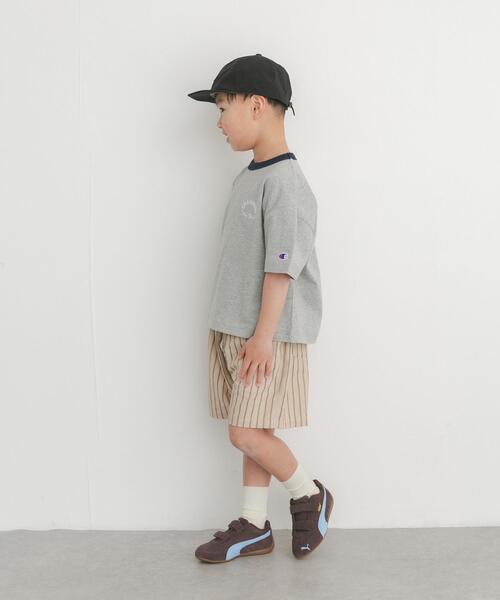 Champion（チャンピオン）の「『別注』CHAMPION×DOORS　リンガー刺繍ロゴTシャツ(KIDS)（Tシャツ/カットソー・キッズ・グレー/ベージュ・105/135/120）」の17枚目の写真