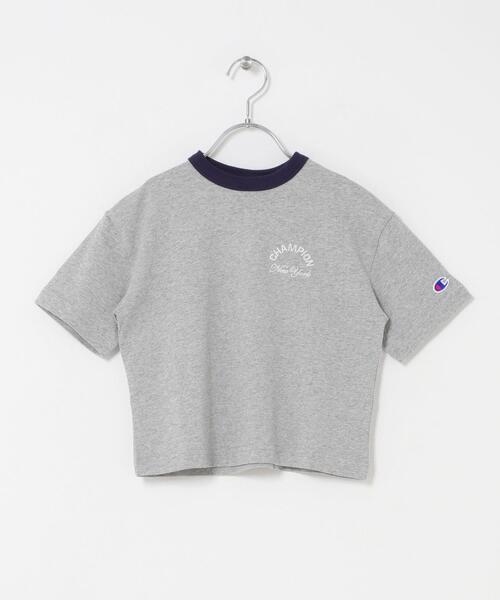 Champion（チャンピオン）の「『別注』CHAMPION×DOORS　リンガー刺繍ロゴTシャツ(KIDS)（Tシャツ/カットソー・キッズ・グレー/ベージュ・105/135/120）」の18枚目の写真