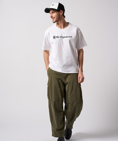 wjk(ダヴルジェイケイ)の「mko13621- panic cut-off mesh cap メッシュキャップ(811 od03j)(キャップ・メンズ・ホワイト×ブラック/ブラック・FREE)」の7枚目の写真