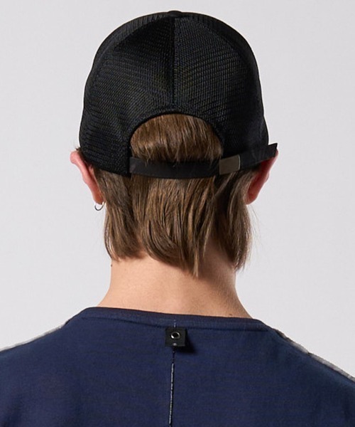 wjk(ダヴルジェイケイ)の「mko13621- panic cut-off mesh cap メッシュキャップ(811 od03j)(キャップ・メンズ・ホワイト×ブラック/ブラック・FREE)」の10枚目の写真