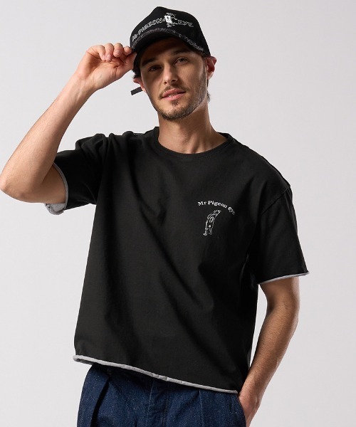 wjk(ダヴルジェイケイ)の「mko13621- panic cut-off mesh cap メッシュキャップ(811 od03j)(キャップ・メンズ・ホワイト×ブラック/ブラック・FREE)」の11枚目の写真