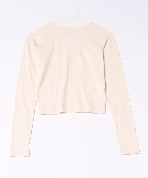 MILLER（ミラー）の「【Robert P. Miller】ウールレーヨン パネルリブ ロングスリーブTシャツ RM264-2287（Tシャツ/カットソー・レディース・アイボリー/チャコールグレー/ブラウン・FREE）」の4枚目の写真