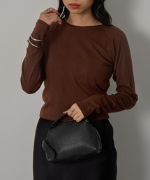 【Robert P. Miller】ウールレーヨン パネルリブ ロングスリーブTシャツ RM264-2287