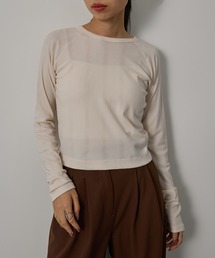 【Robert P. Miller】ウールレーヨン パネルリブ ロングスリーブTシャツ RM264-2287