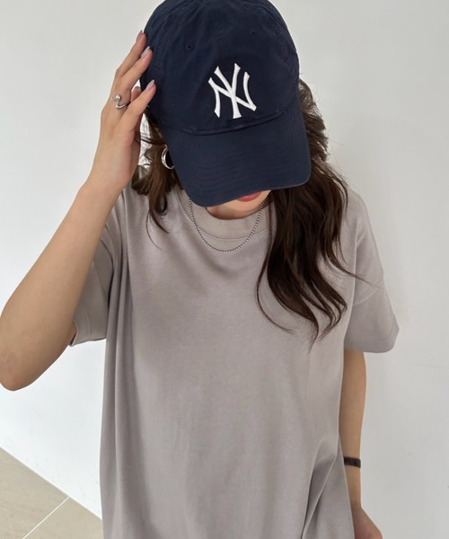umune（ウムネ）の「Tシャツワンピース ロング丈 マキシワンピ 半袖 クルーネック スリット カットソーワンピ ルームウェア カジュアル 夏（ワンピース・レディース・ブラック/オートミール/グレイッシュベージュ・FREE）」の6枚目の写真