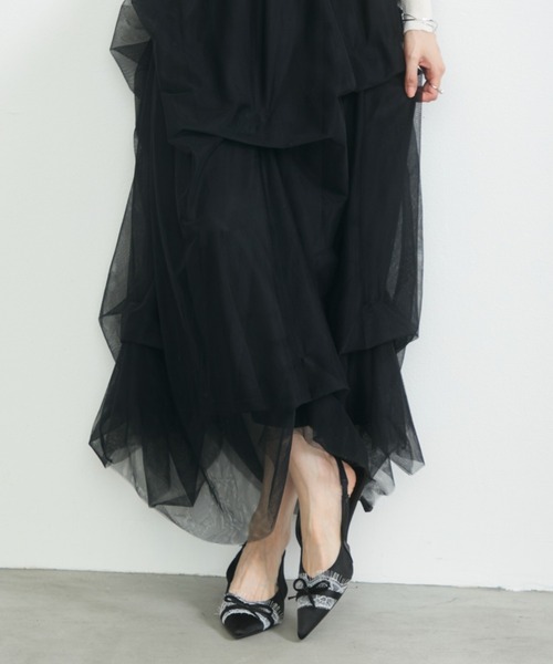 krahe（クレーエ）の「レースリボンバックストラップパンプス（パンプス・レディース・ブラック/シルバー/ベージュ・39/37）」の9枚目の写真