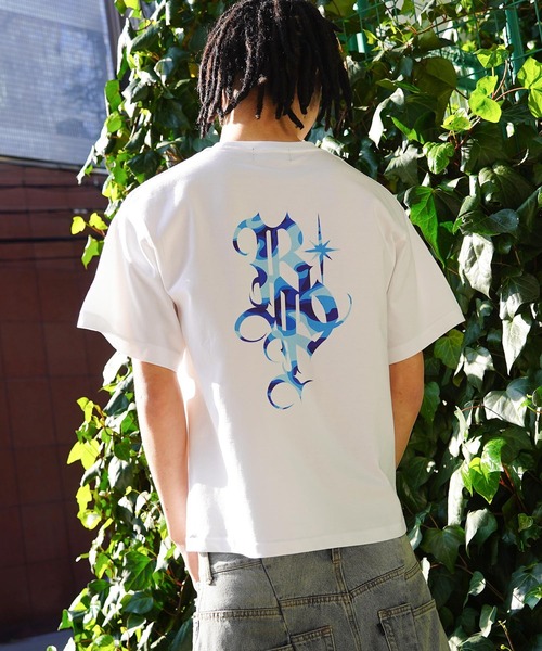 RIPPER（リッパー）の「【RIPPER】RP カモフラージュ Tee / RP Camouflage Tee（Tシャツ/カットソー・メンズ・ホワイト×ブルー/ブラック×ブルー/ホワイト×ピンク/ブラック×ピンク・S/M/L）」の2枚目の写真