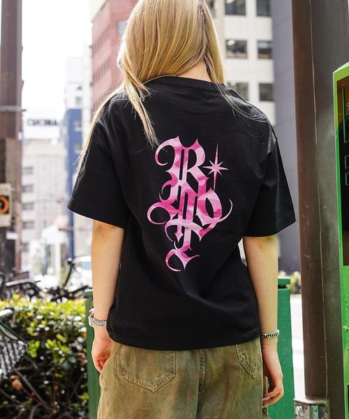 RIPPER（リッパー）の「【RIPPER】RP カモフラージュ Tee / RP Camouflage Tee（Tシャツ/カットソー・メンズ・ホワイト×ブルー/ブラック×ブルー/ホワイト×ピンク/ブラック×ピンク・S/M/L）」の4枚目の写真