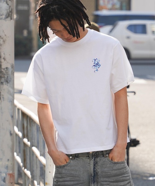 RIPPER（リッパー）の「【RIPPER】RP カモフラージュ Tee / RP Camouflage Tee（Tシャツ/カットソー・メンズ・ホワイト×ブルー/ブラック×ブルー/ホワイト×ピンク/ブラック×ピンク・S/M/L）」の8枚目の写真