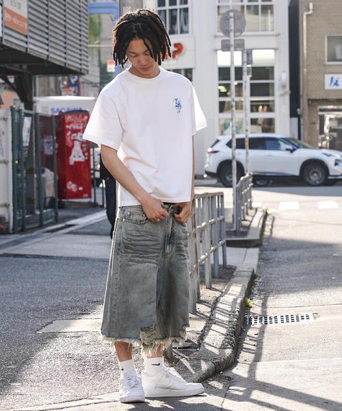 RIPPER（リッパー）の「【RIPPER】RP カモフラージュ Tee / RP Camouflage Tee（Tシャツ/カットソー・メンズ・ホワイト×ブルー/ブラック×ブルー/ホワイト×ピンク/ブラック×ピンク・S/M/L）」の9枚目の写真
