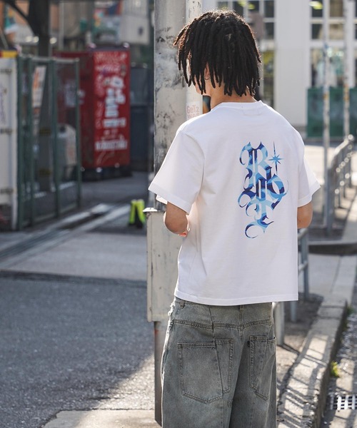 RIPPER（リッパー）の「【RIPPER】RP カモフラージュ Tee / RP Camouflage Tee（Tシャツ/カットソー・メンズ・ホワイト×ブルー/ブラック×ブルー/ホワイト×ピンク/ブラック×ピンク・S/M/L）」の14枚目の写真