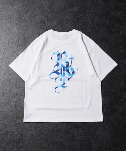RIPPER（リッパー）の「【RIPPER】RP カモフラージュ Tee / RP Camouflage Tee（Tシャツ/カットソー・メンズ・ホワイト×ブルー/ブラック×ブルー/ホワイト×ピンク/ブラック×ピンク・S/M/L）」の7枚目の写真