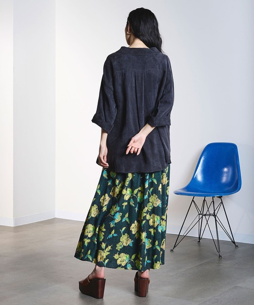 ROSE BUD(ローズバッド)の「FIBRIL SKIPPER SHIRT(シャツ/ブラウス・レディース・オフホワイト/チャコールグレー/バーガンディー・ONE SIZE)」の16枚目の写真