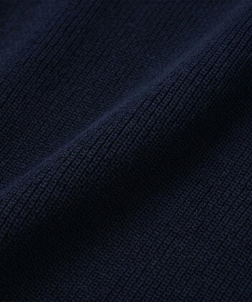 KNITTED（ニッティド）の「クールエバー PK クロップ半袖ニットTシャツ NAVY（ニット/セーター・レディース・その他・MEDIUM/LARGE/X-LARGE）」の5枚目の写真