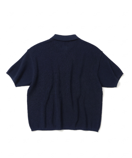 KNITTED（ニッティド）の「クールエバー PK クロップ半袖ニットTシャツ NAVY（ニット/セーター・レディース・その他・MEDIUM/LARGE/X-LARGE）」の6枚目の写真