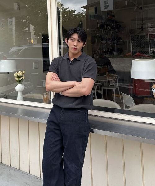 KNITTED（ニッティド）の「クールエバー PK クロップ半袖ニットTシャツ NAVY（ニット/セーター・レディース・その他・MEDIUM/LARGE/X-LARGE）」の9枚目の写真
