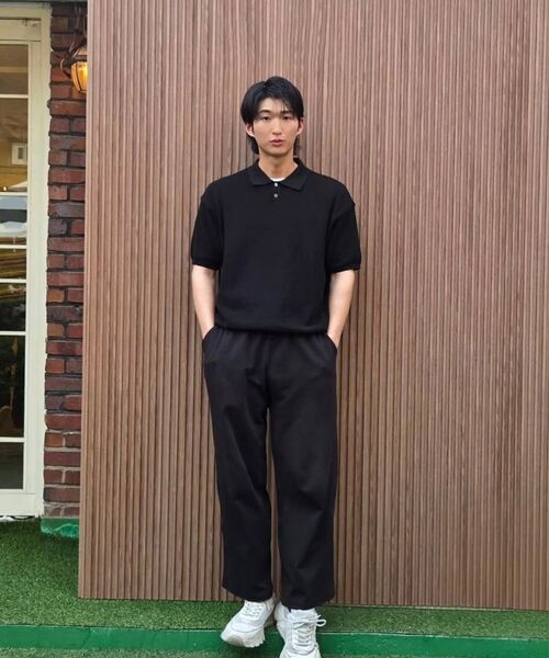 KNITTED（ニッティド）の「クールエバー PK クロップ半袖ニットTシャツ NAVY（ニット/セーター・レディース・その他・MEDIUM/LARGE/X-LARGE）」の12枚目の写真