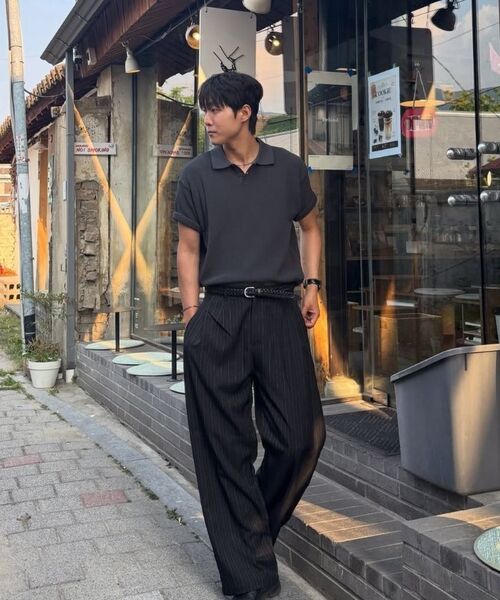 KNITTED（ニッティド）の「クールエバー PK クロップ半袖ニットTシャツ NAVY（ニット/セーター・レディース・その他・MEDIUM/LARGE/X-LARGE）」の13枚目の写真