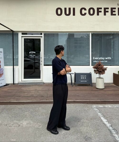 KNITTED（ニッティド）の「クールエバー PK クロップ半袖ニットTシャツ NAVY（ニット/セーター・レディース・その他・MEDIUM/LARGE/X-LARGE）」の17枚目の写真