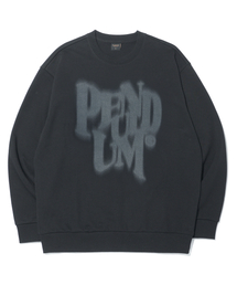 Pendulum（ペンデュラム）の「ブラー ロゴ オーバーサイズ スウェット LQ6TU142_CHARCOAL（スウェット）」
