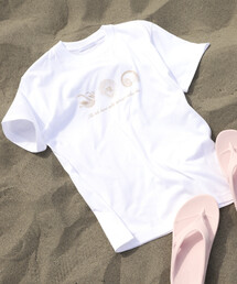 Firsthand/ファーストハンド コンフォータブル シェルプリント クルーネック Tシャツ