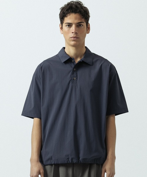 SLICK（スリック）の「【SLICK/スリック】4way Stretch Side Pocket Drawstring Polo/4ウェイストレッチサイドポケットドローストリングポロ（ポロシャツ・メンズ・ネイビー/グレイッシュベージュ/ブラック・3/2/1）」の5枚目の写真