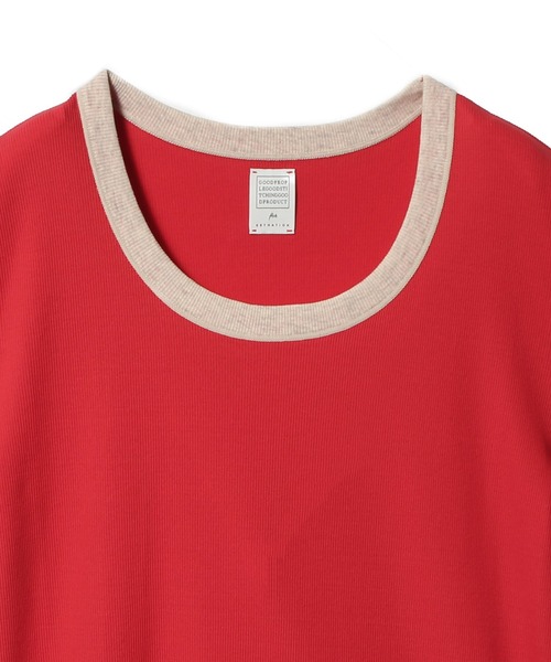 ESTNATION（エストネーション）の「GOOD PEOPLE GOOD STITCHING GOOD PRODUCT for ESTNATION / テレコリブTシャツ（Tシャツ/カットソー・レディース・ブラウン/レッド系その他/ダークネイビー・FREE）」の5枚目の写真
