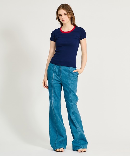 ESTNATION（エストネーション）の「GOOD PEOPLE GOOD STITCHING GOOD PRODUCT for ESTNATION / テレコリブTシャツ（Tシャツ/カットソー・レディース・ブラウン/レッド系その他/ダークネイビー・FREE）」の12枚目の写真