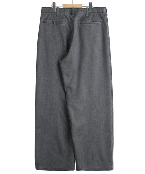 marka（マーカ）の「marka / マーカ：WORK PANTS -WASHABLE 2/72 WOOL GABARDINE PIGMENT PRINT-：M26A03PT02C[COR]（その他パンツ・メンズ・チャコールグレー・1(S)/2(M)）」の10枚目の写真